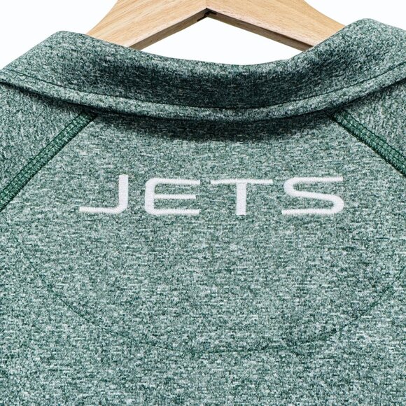 NFL New York Jets Pullover Jacket 1/2 Zip Mens 3XL Green Embroidered GIII Sports - Picture 5 of 10